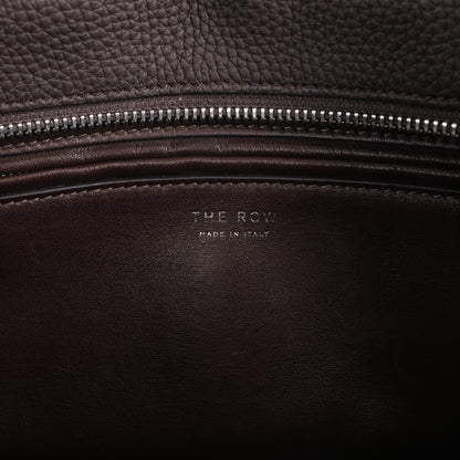 Sac à main en cuir marron The Row East/West