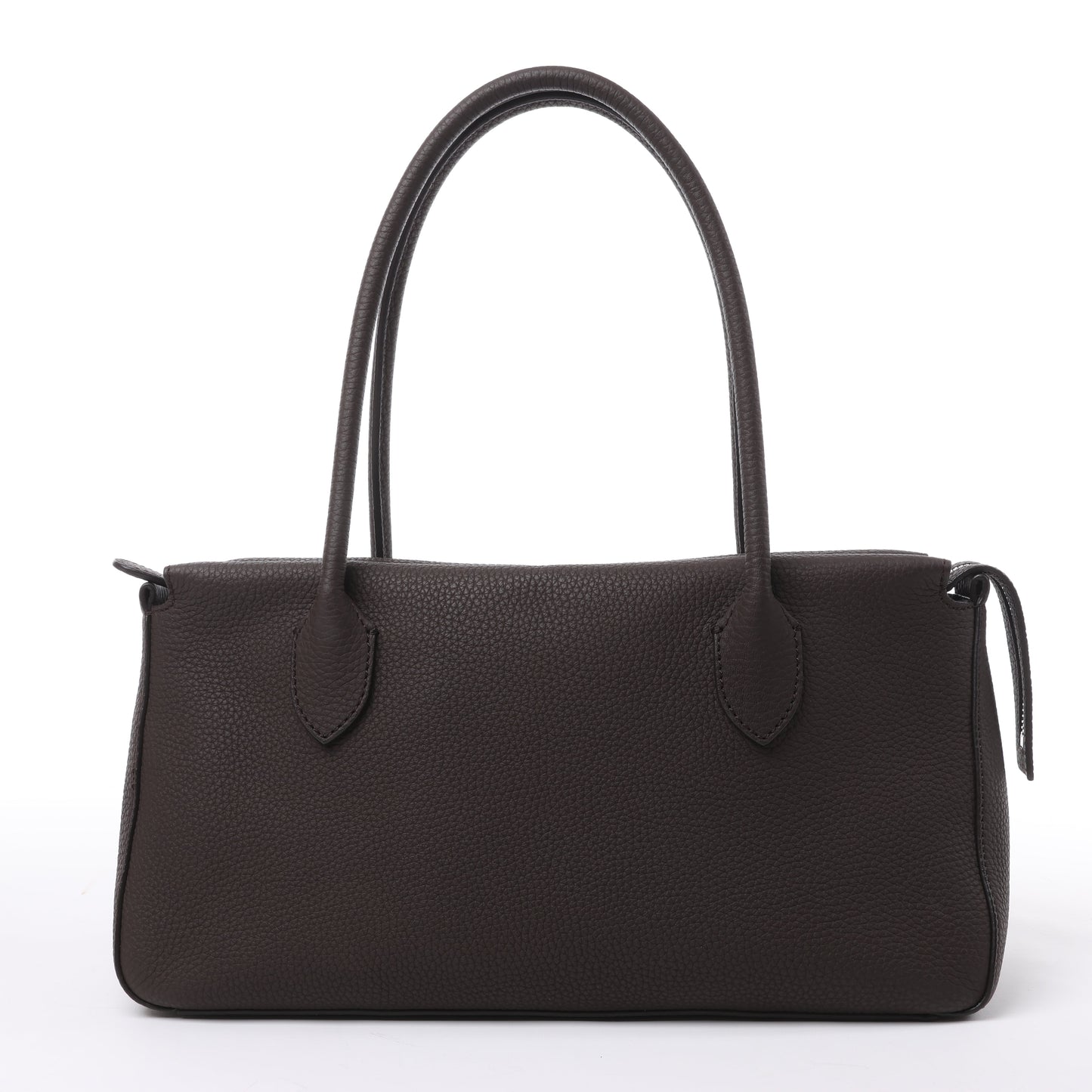 Sac à main en cuir marron The Row East/West