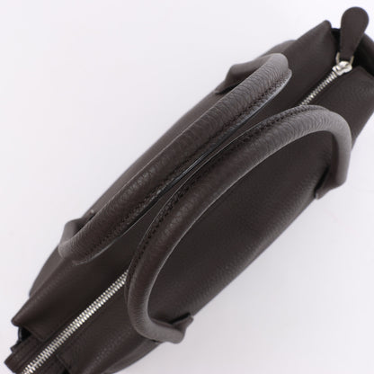 Sac à main en cuir marron The Row East/West