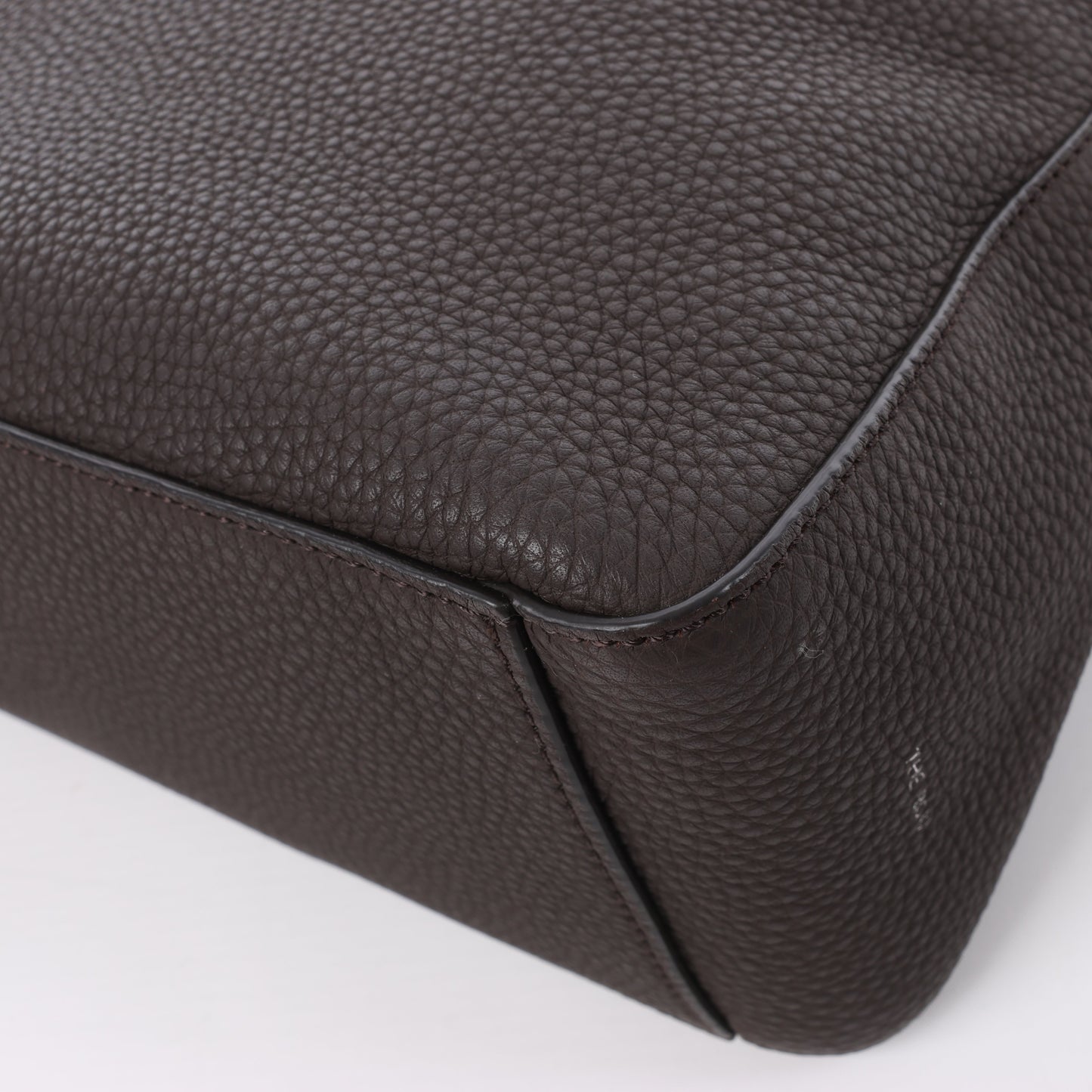 Sac à main en cuir marron The Row East/West