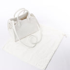 The Row Soft Margaux 10 Leather 2Way Handbag in White
