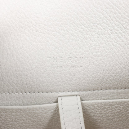 Sac à main double usage en cuir souple Margaux 10 de The Row, blanc