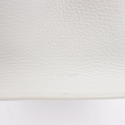 Sac à main double usage en cuir souple Margaux 10 de The Row, blanc