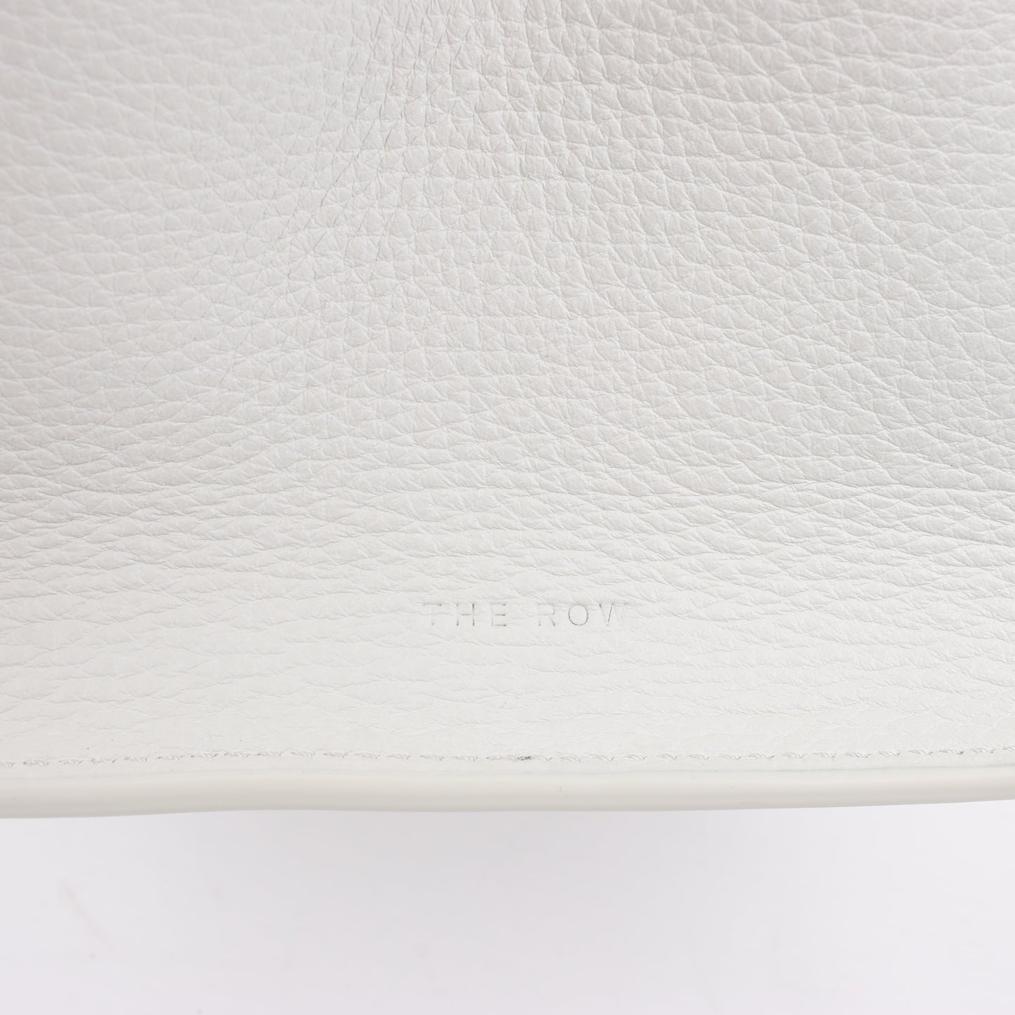 Sac à main double usage en cuir souple Margaux 10 de The Row, blanc