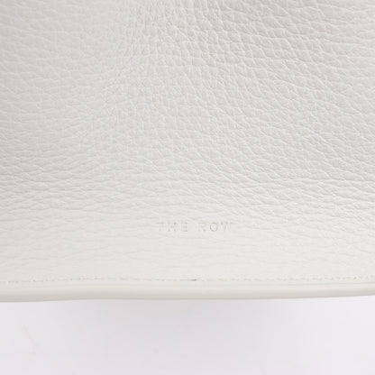 Sac à main double usage en cuir souple Margaux 10 de The Row, blanc