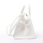 The Row Soft Margaux 10 Leather 2Way Handbag in White