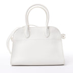 The Row Soft Margaux 10 Leather 2Way Handbag in White