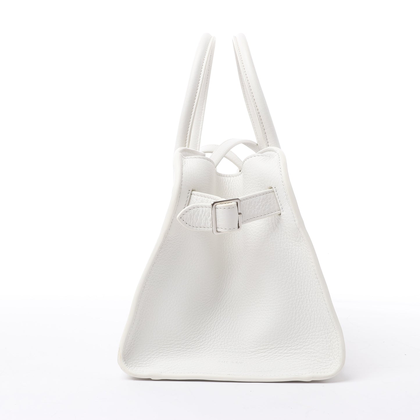 The Row Soft Margaux 10 Leather 2Way Handbag in White