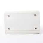 The Row Soft Margaux 10 Leather 2Way Handbag in White