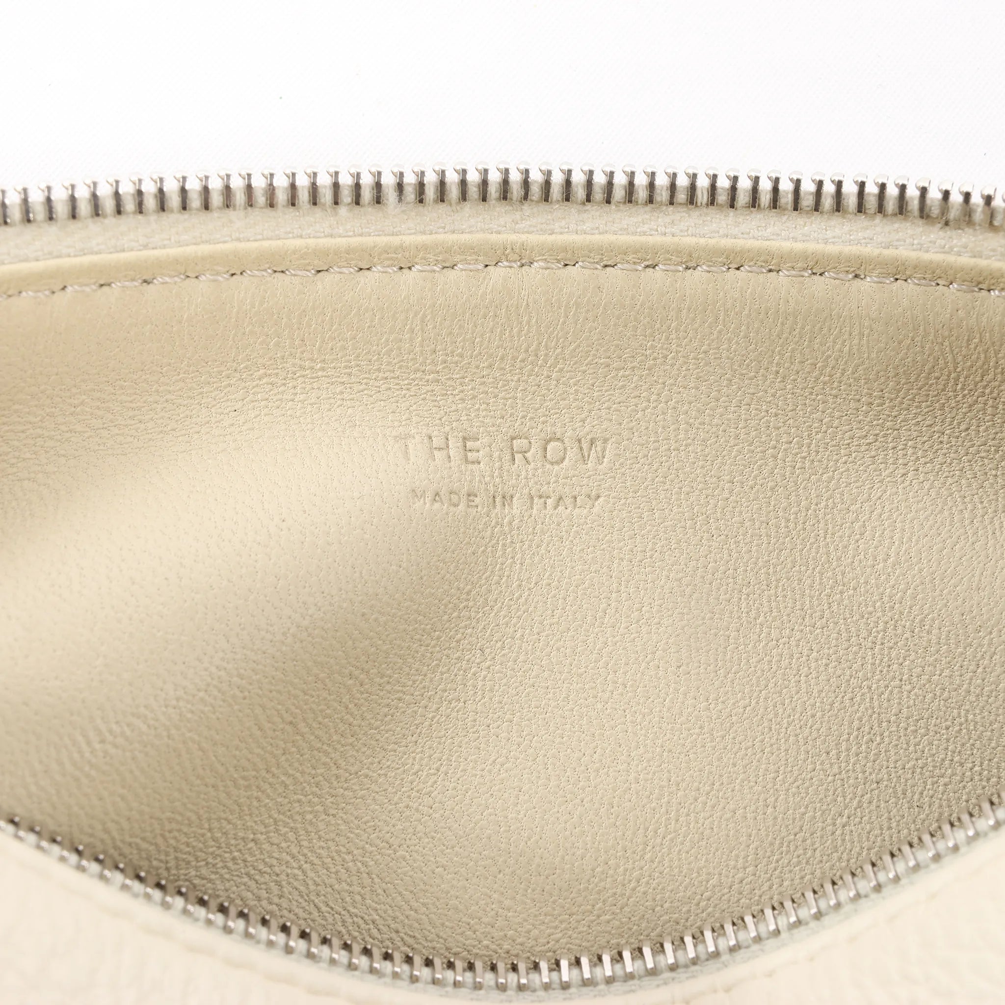 The Row 90's Leather Handbag in White