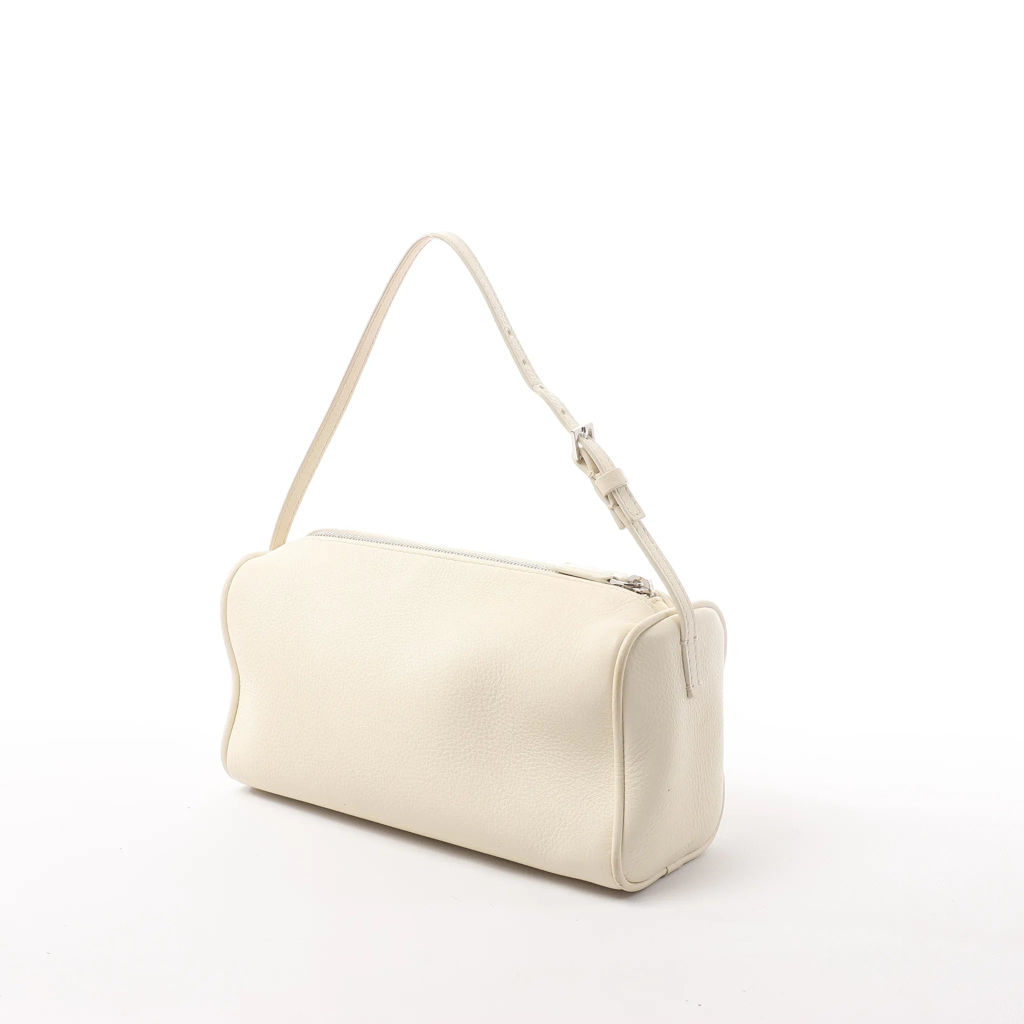 The Row 90's Leather Handbag in White