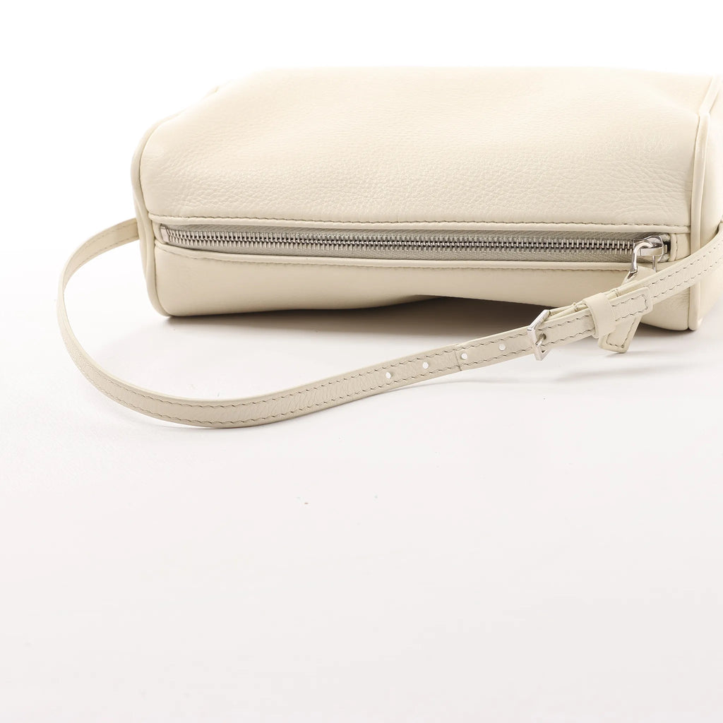 The Row 90's Leather Handbag in White
