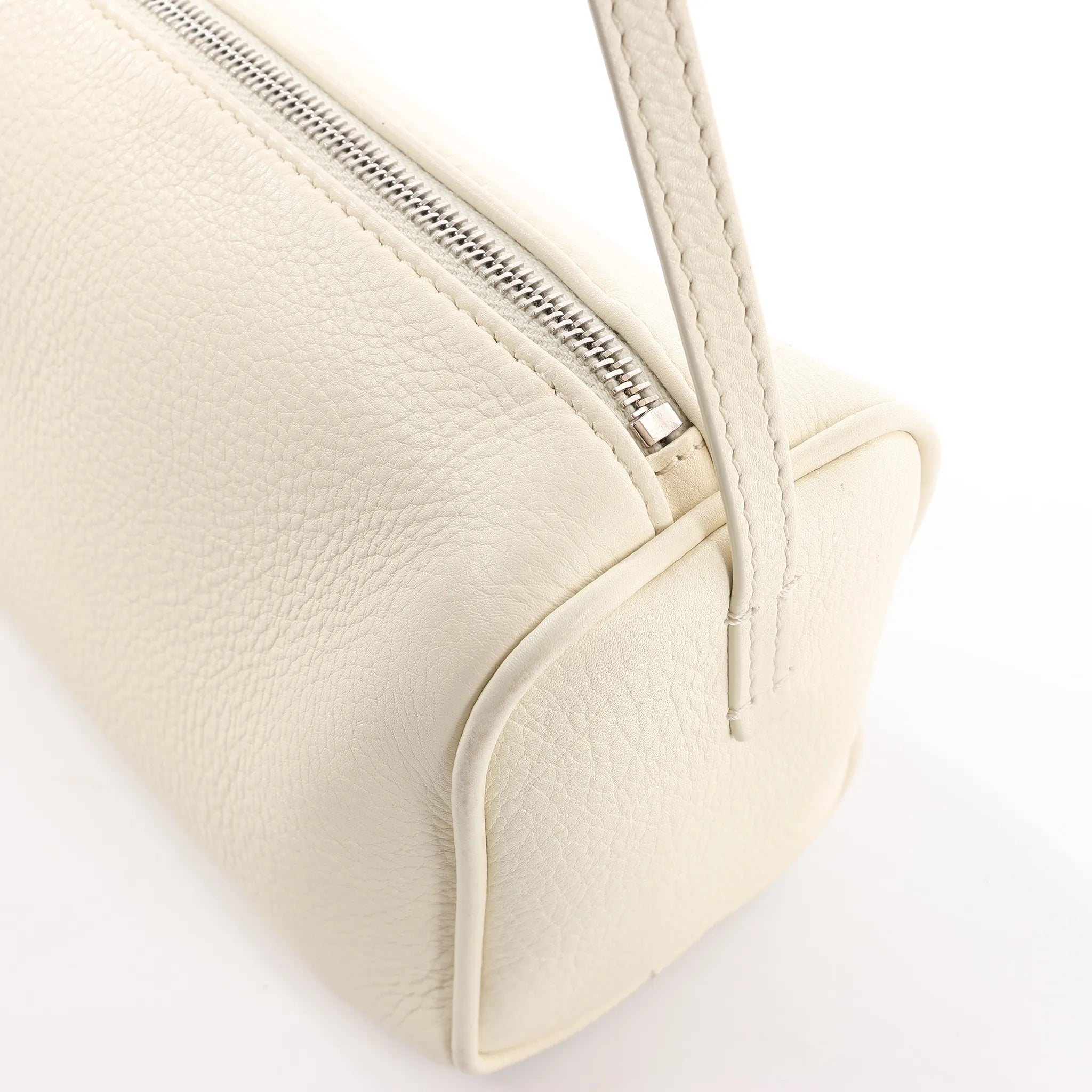 The Row 90's Leather Handbag in White