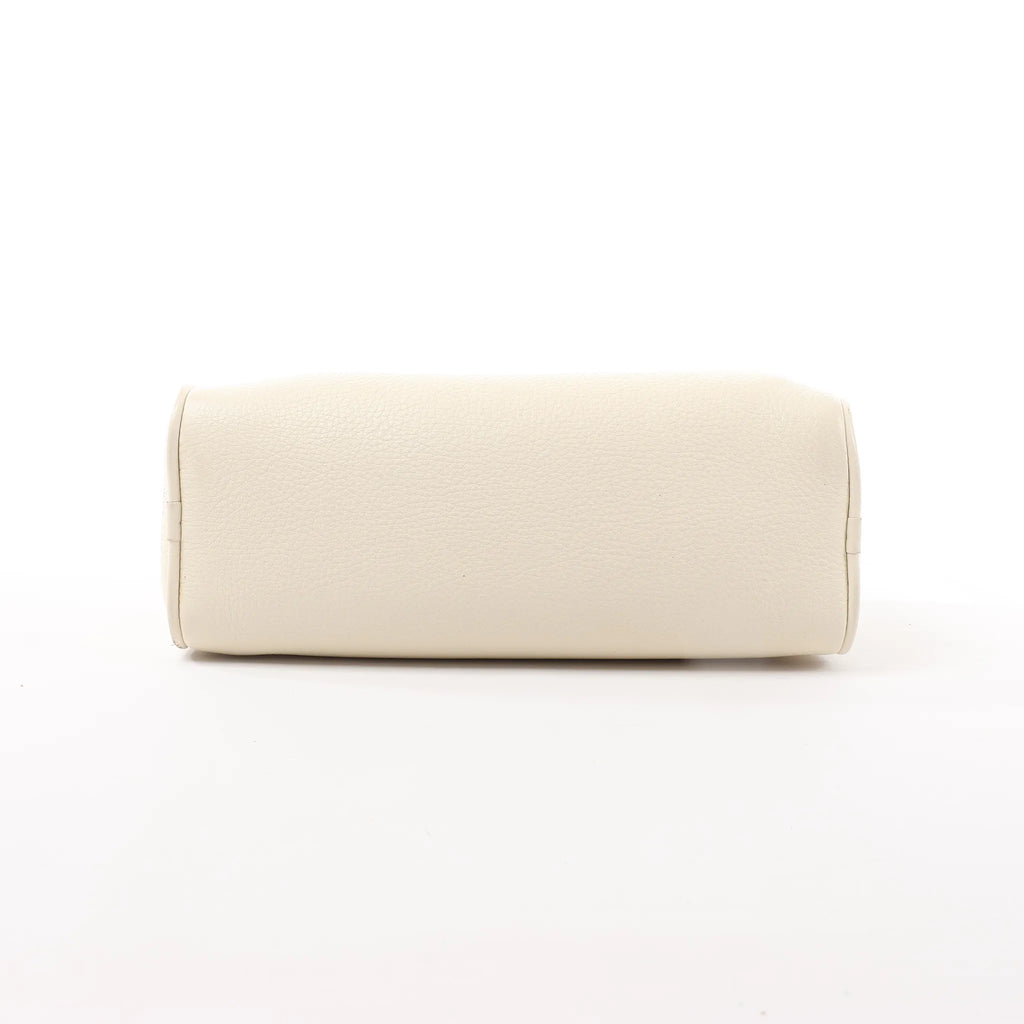 The Row 90's Leather Handbag in White