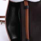 The Row Sofia Leather Shoulder bag in Brown