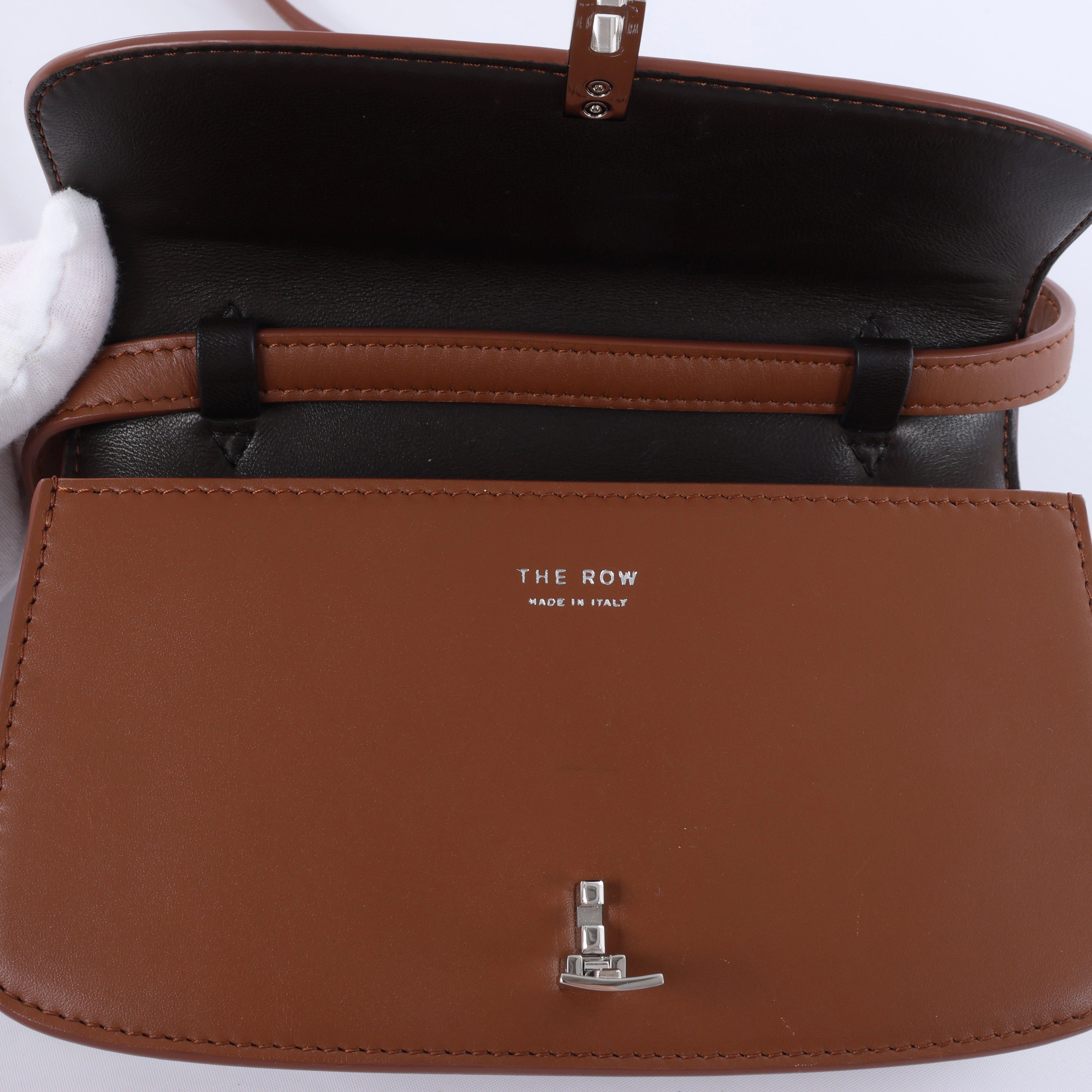 Bolso de hombro grande de piel Park Tote de The Row en color negro