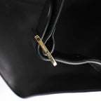 The Row Soft Margaux 15 Leather Handbag in Black