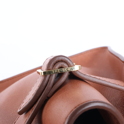 The Row Soft Margaux 10 Leather 2Way Handbag in Brown