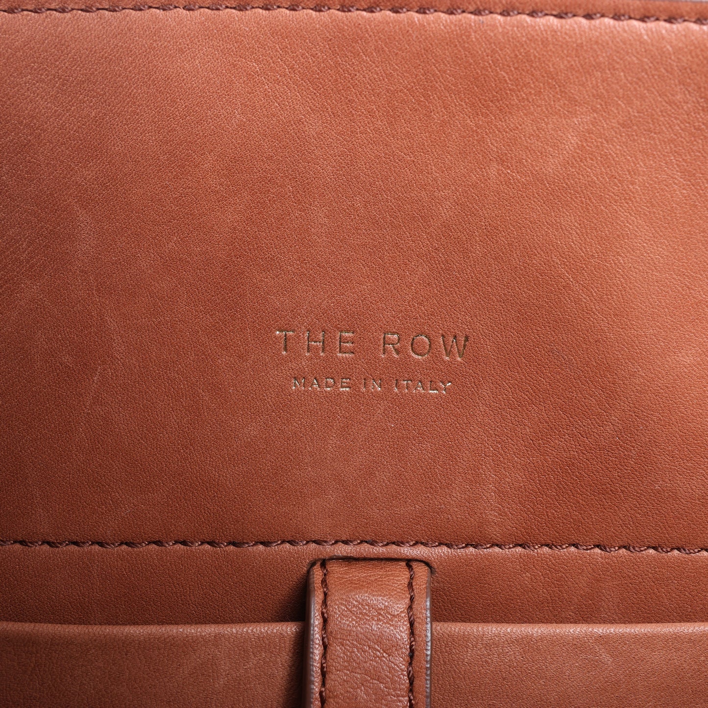 The Row Soft Margaux 10 Leather 2Way Handbag in Brown