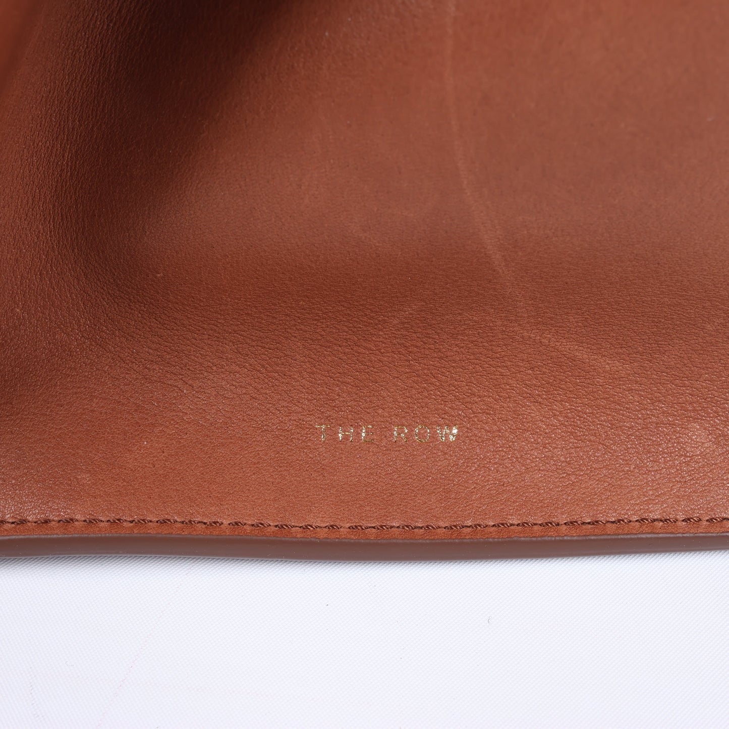 The Row Soft Margaux 10 Leather 2Way Handbag in Brown