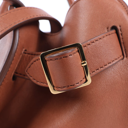 The Row Soft Margaux 10 Leather 2Way Handbag in Brown