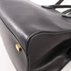 The Row Soft Margaux 10 Leather 2Way Handbag in Black