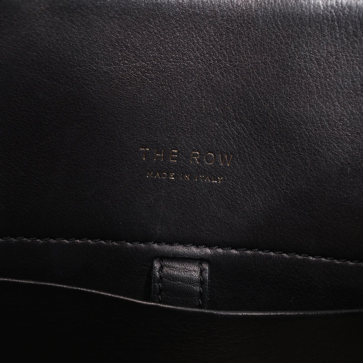 The Row Soft Margaux 10 Leather 2Way Handbag in Black