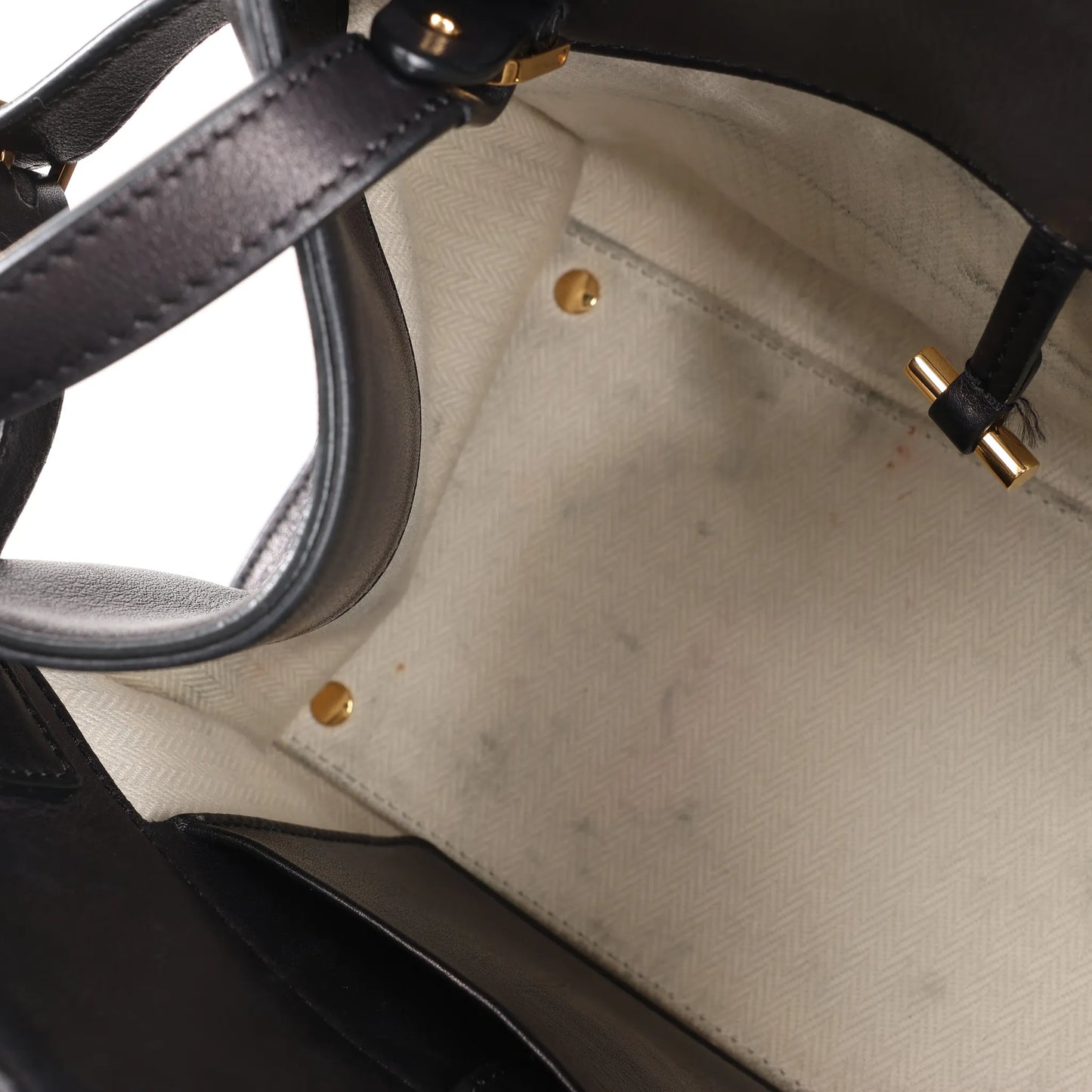 The Row Soft Margaux 10 Leather 2Way Handbag in Black