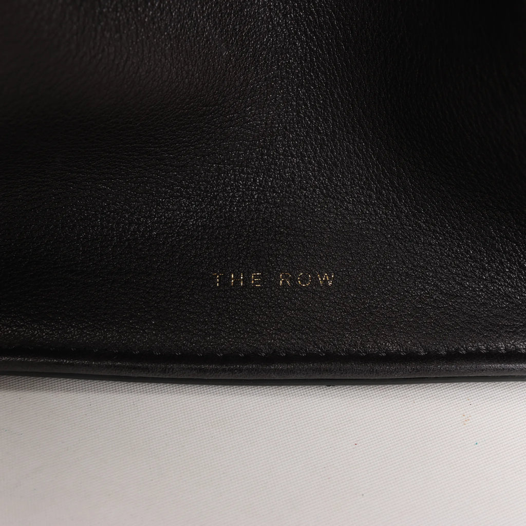 The Row Soft Margaux 10 Leather 2Way Handbag in Black
