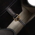The Row Soft Margaux 10 Leather 2Way Handbag in Black