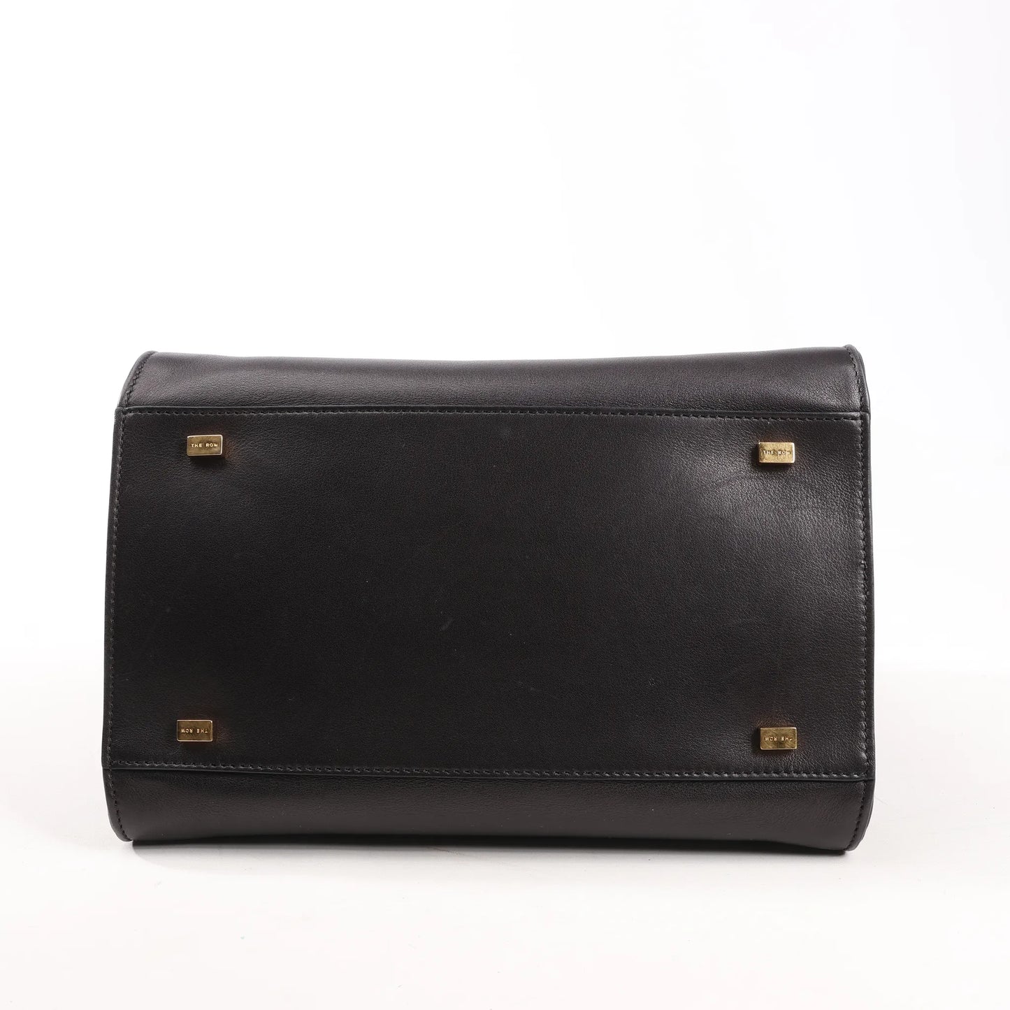 The Row Soft Margaux 10 Leather 2Way Handbag in Black