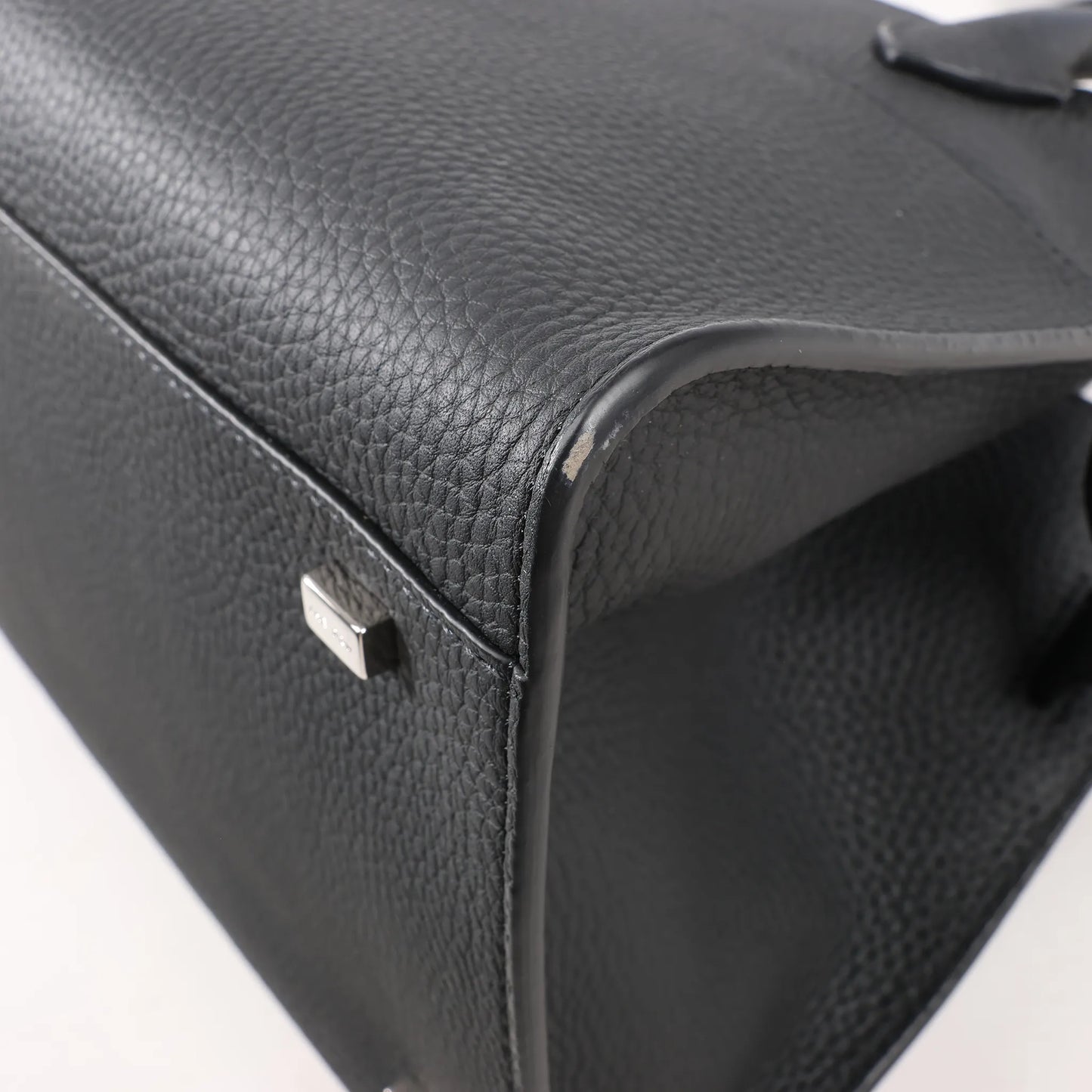 The Row Soft Margaux 10 Leather 2Way Handbag in Black