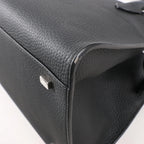 The Row Soft Margaux 10 Leather 2Way Handbag in Black
