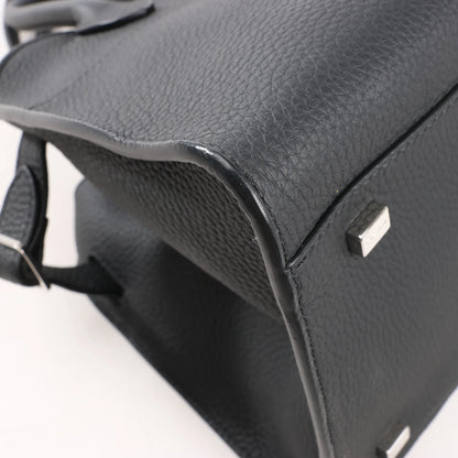 The Row Soft Margaux 10 Leather 2Way Handbag in Black