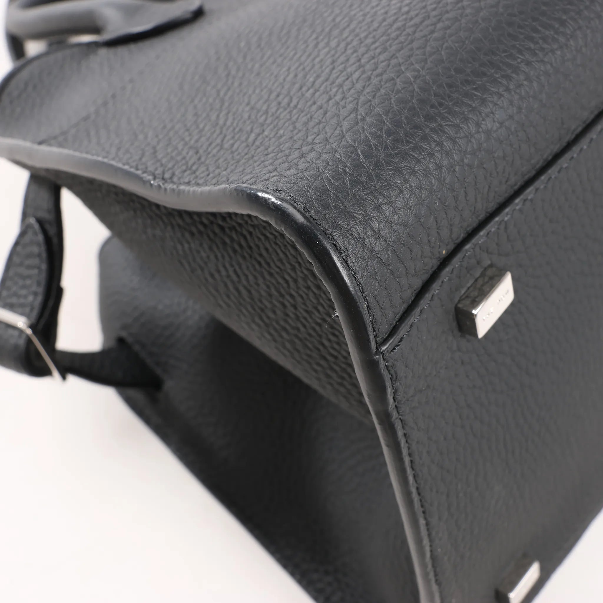 The Row Soft Margaux 10 Leather 2Way Handbag in Black