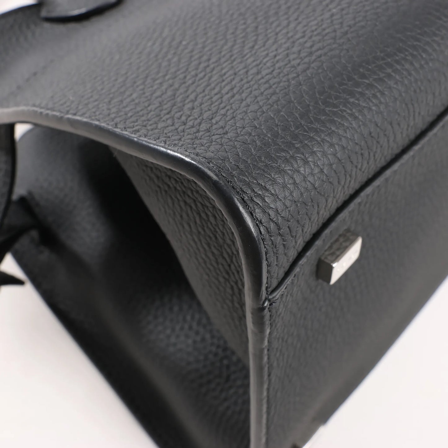 The Row Soft Margaux 10 Leather 2Way Handbag in Black