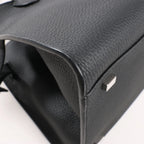 The Row Soft Margaux 10 Leather 2Way Handbag in Black