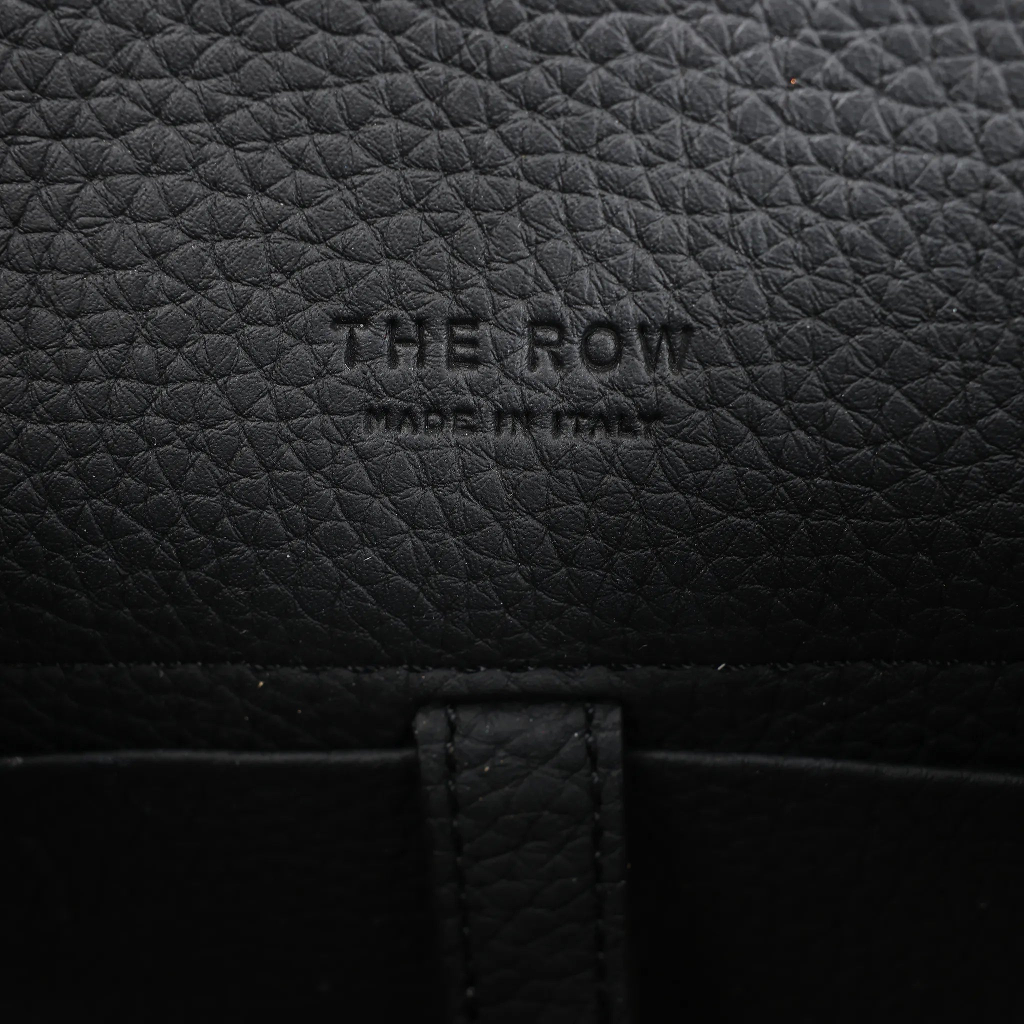 The Row Soft Margaux 10 Leather 2Way Handbag in Black