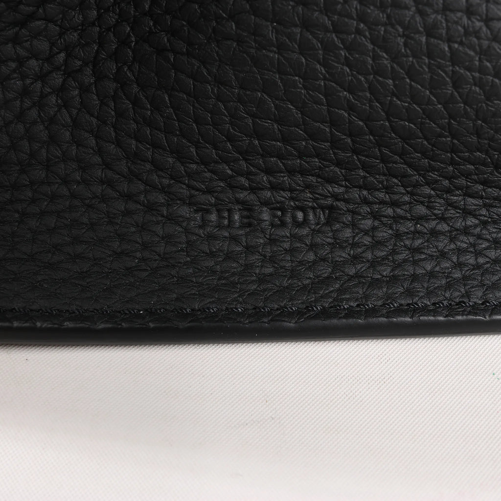 The Row Soft Margaux 10 Leather 2Way Handbag in Black