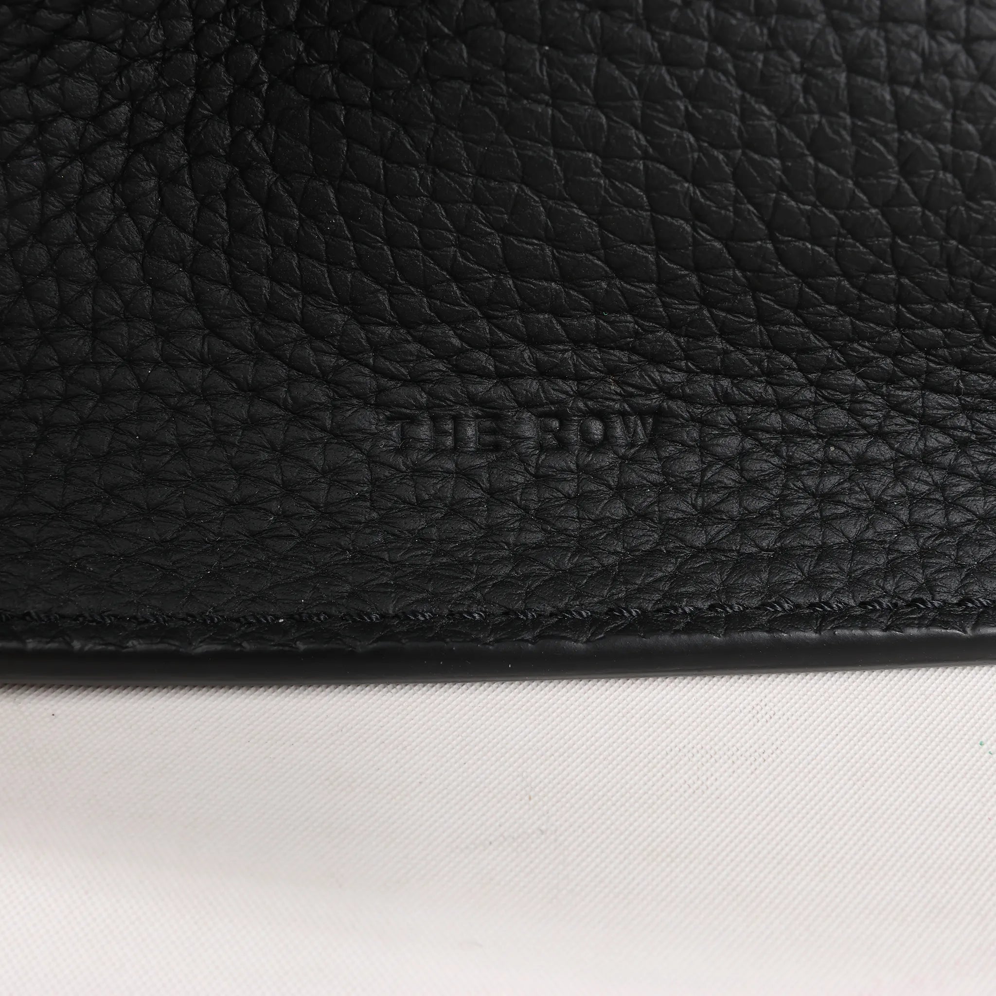 The Row Soft Margaux 10 Leather 2Way Handbag in Black