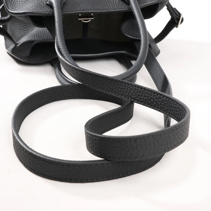 The Row Soft Margaux 10 Leather 2Way Handbag in Black