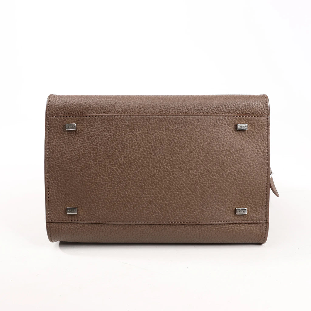 The Row Soft Margaux 10 Leather 2Way Handbag in Brown