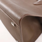 The Row Soft Margaux 10 Leather 2Way Handbag in Brown