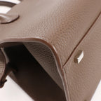 The Row Soft Margaux 10 Leather 2Way Handbag in Brown