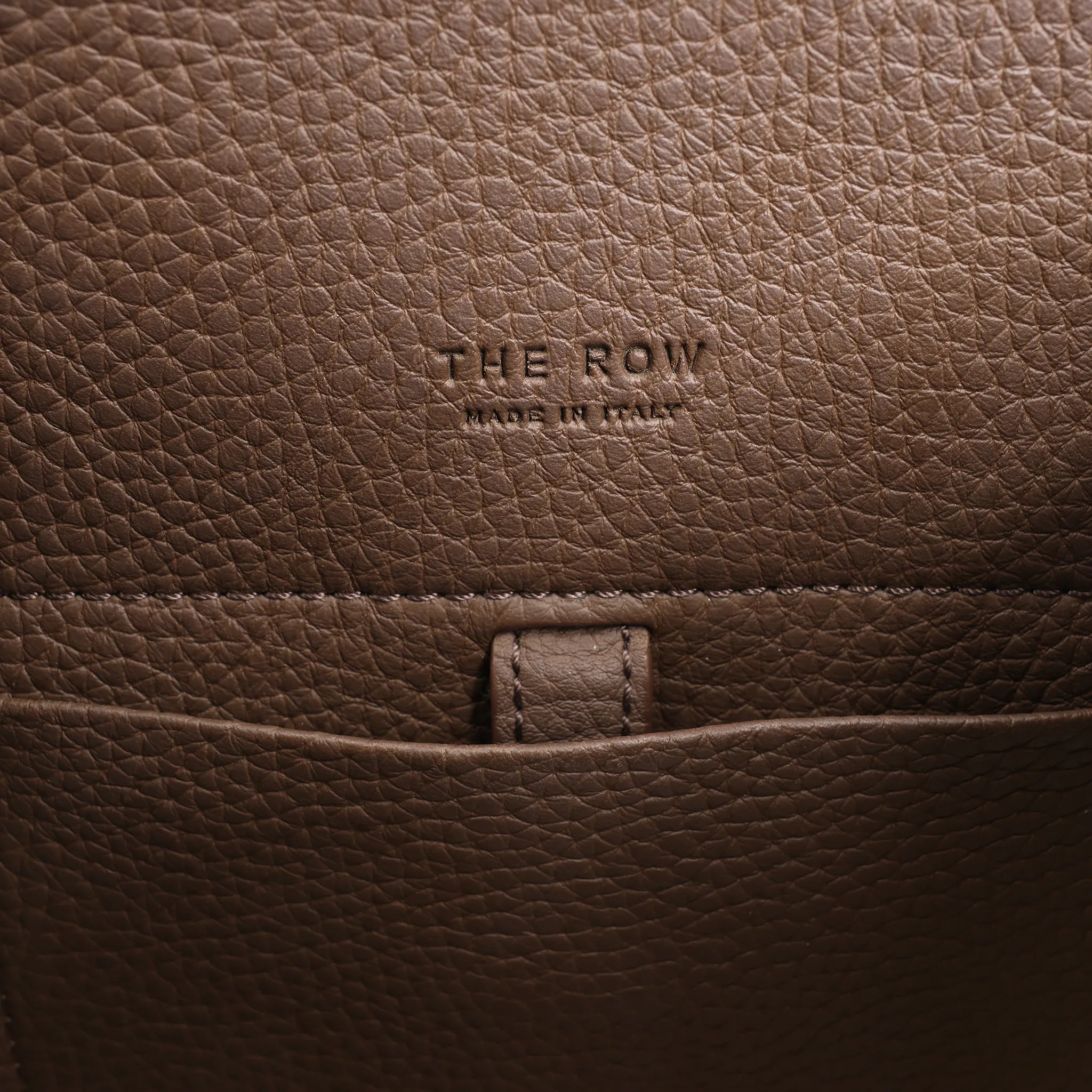 The Row Soft Margaux 10 Leather 2Way Handbag in Brown