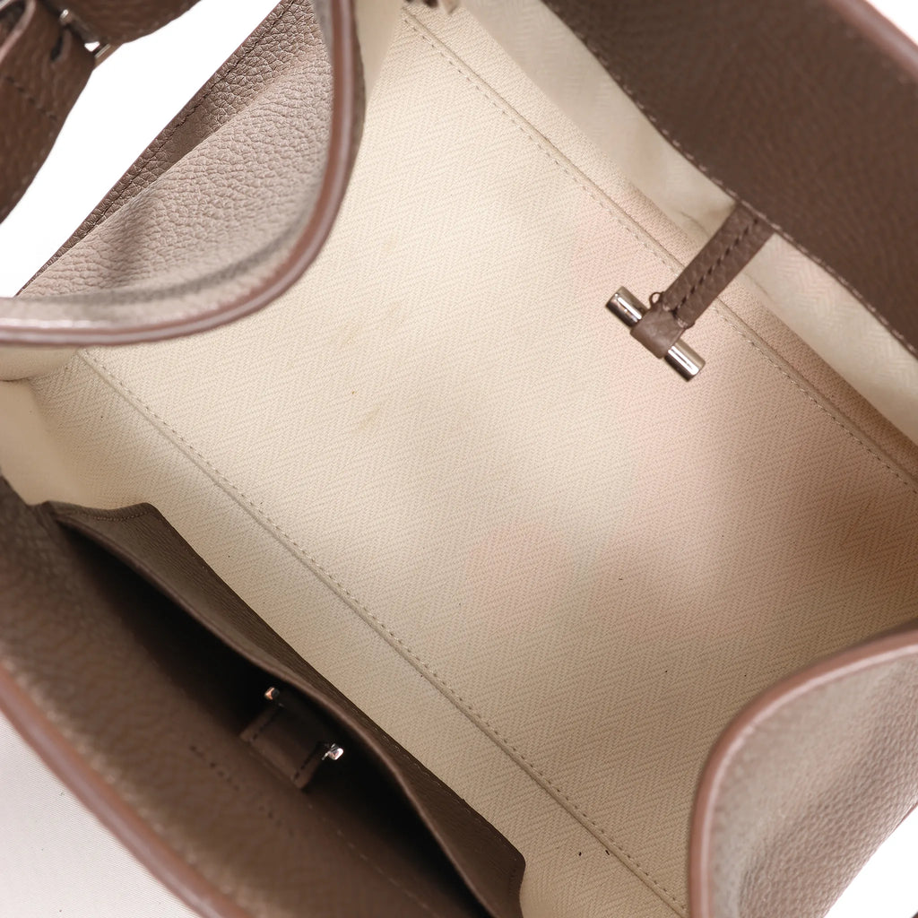 The Row Soft Margaux 10 Leather 2Way Handbag in Brown