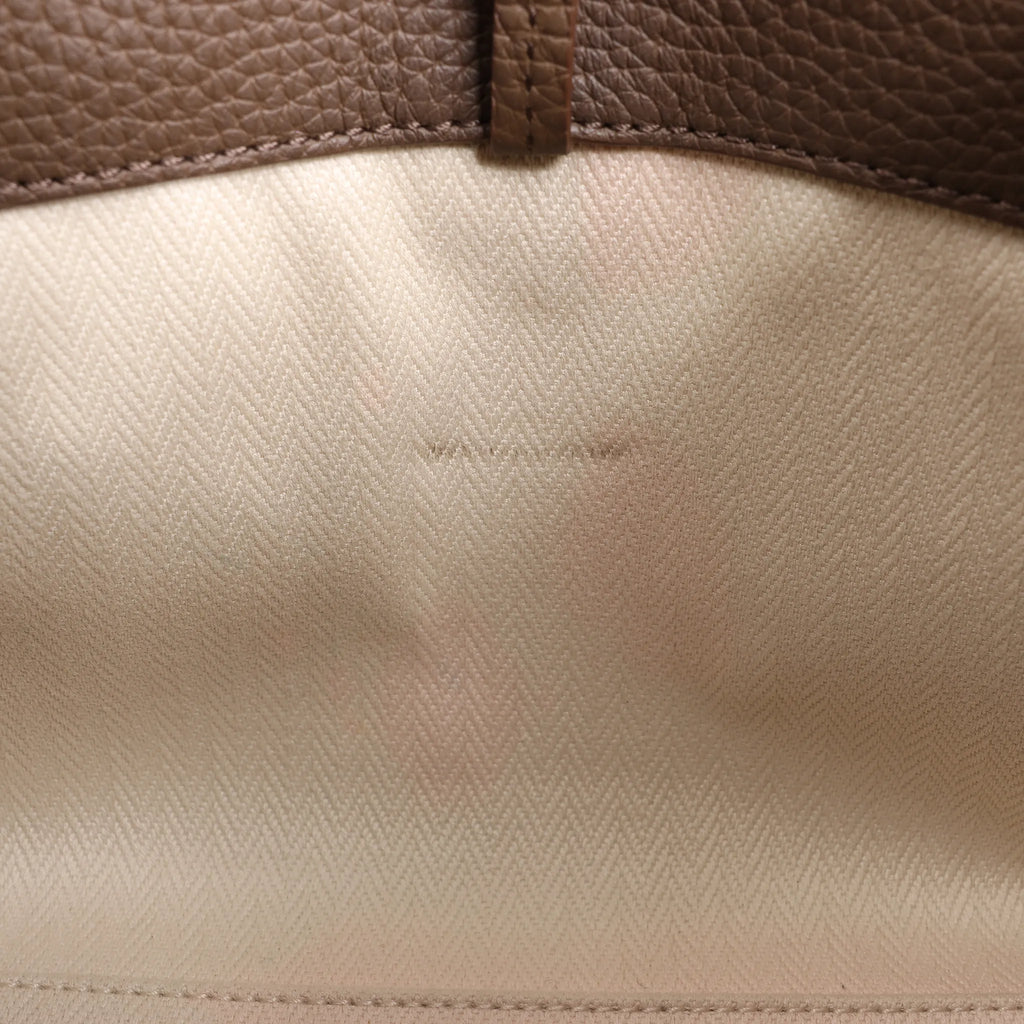 The Row Soft Margaux 10 Leather 2Way Handbag in Brown