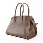 The Row Soft Margaux 10 Leather 2Way Handbag in Brown
