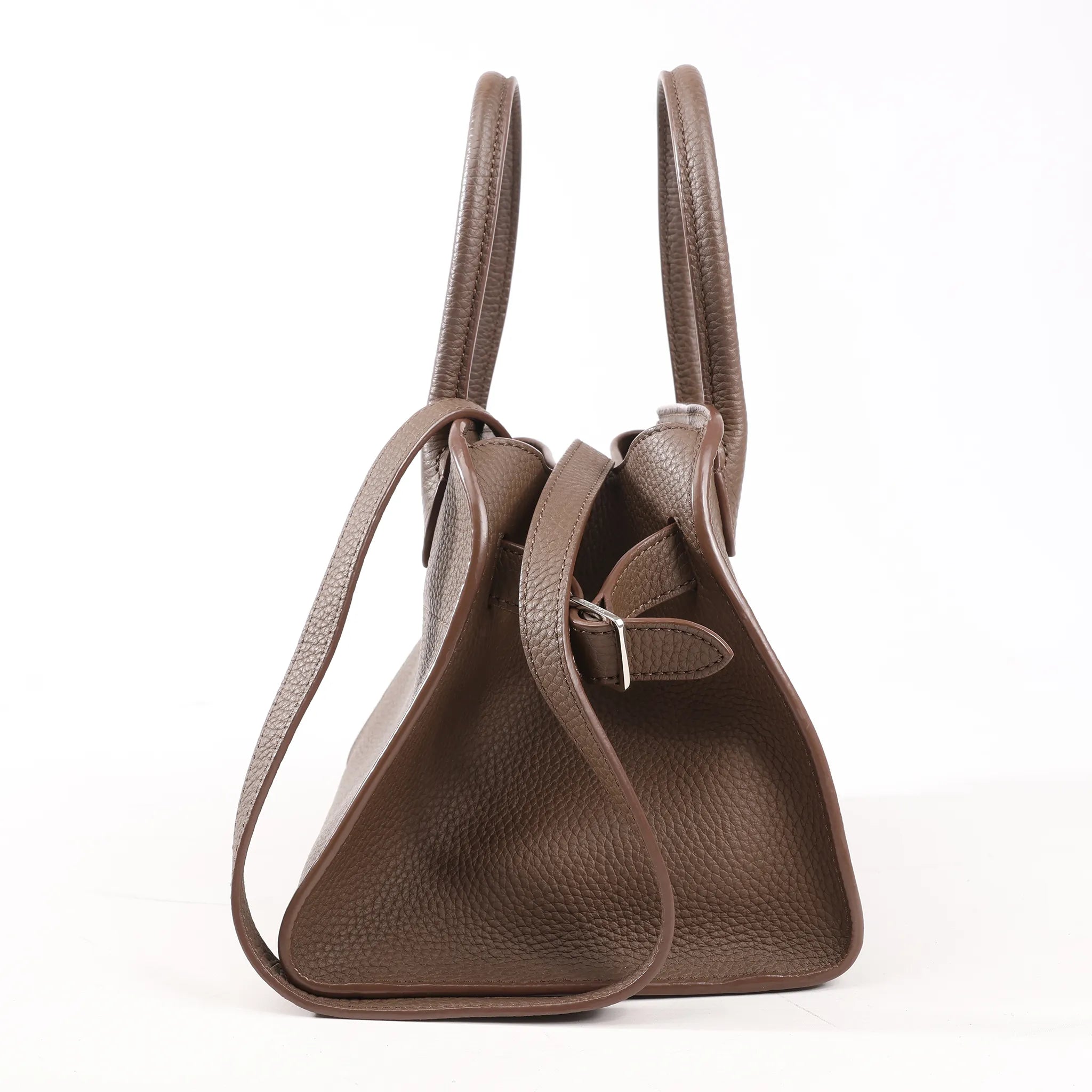 The Row Soft Margaux 10 Leather 2Way Handbag in Brown