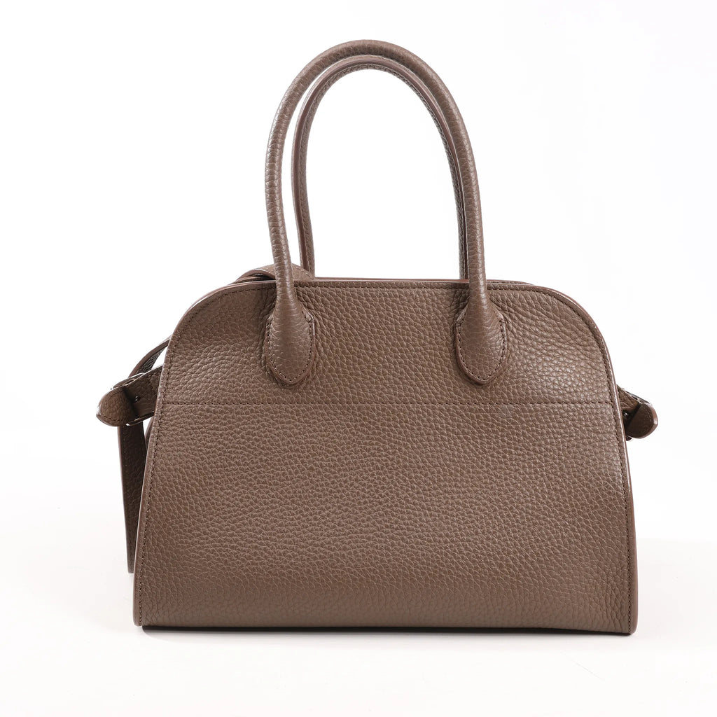 The Row Soft Margaux 10 Leather 2Way Handbag in Brown